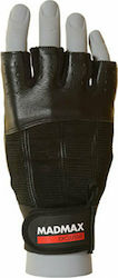 MadMax Classic Exclusive Men's Gym Sports Gloves Black