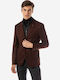 Men's Winter Suit Jacket Burgundy
