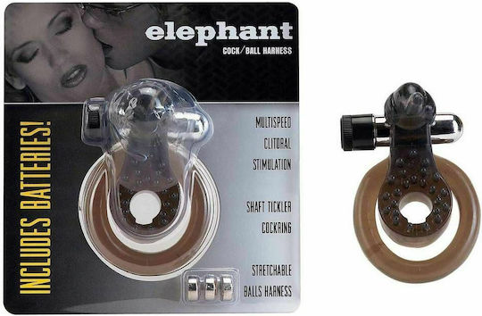Seven Creations Elephant Vibrating Cock Ring Schwanz Black