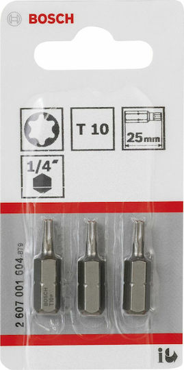 Bosch Set 3 Schraubendreher-Bits Torx