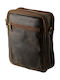 Kouros 120M Leather Men's Bag Shoulder / Crossbody Brown