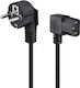Goobay Schuko - IEC C15 Cable 1.5m Μαύρο 96042