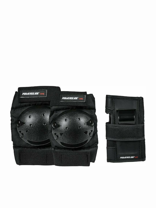 Powerslide One Basic Παιδικό Σετ Προστατευτικών για Rollers Μαύρο