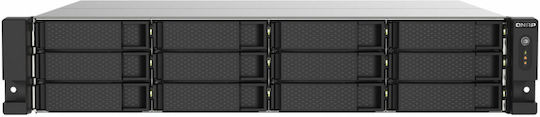 QNap TS-1273AU-RP-8G NAS Rack με 12 θέσεις για HDD/SSD και 2 θύρες Ethernet