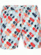 John Frank Ice Cream Men's Swimwear Shorts Multicolour with Patterns