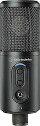 Audio Technica Condenser 3.5mm / USB Type-C Microphone ATR2500x-USB Shock Mounted/Clip On for Voice