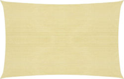 vidaXL Rectangular Shade Sail Beige With Hoop 3...