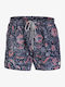 Paisley Herren Badebekleidung Shorts Marineblau mit Mustern