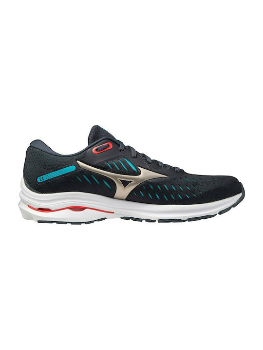 Mizuno Wave Rider 24 Ανδρικά Running Μαύρα
