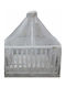 Beboulino Mückennetz Kinderbett Moon Stars aus Tüll 708-0708-1729 Gray 150x450cm