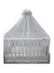 Beboulino Mosquito Net Crib Moon Stars Tulle 708-0708-1722 Beige 150x450cm