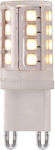 Eurolamp LED Lampen für Fassung G9 Warmes Weiß 400lm 1Stück