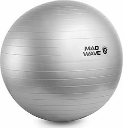 Mad Wave Gym Ball Minge Pilates 55cm în culoare Argintiu