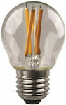 Eurolamp LED Lampen für Fassung E27 und Form G45 Warmes Weiß 806lm Dimmbar 1Stück