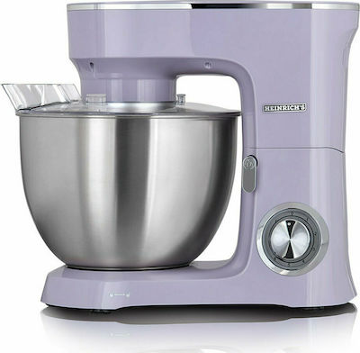 Heinrich's KM 8078 Stand Mixer 1400W with Stainless Mixing Bowl 8lt Pastell Lila