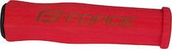 Force Foam Hard MTB 38281 Bicycle Handlebar Grips σε Red Χρώμα