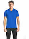 Paco & Co 85500 Men's Short Sleeve Blouse Polo Royal Blue 2120746