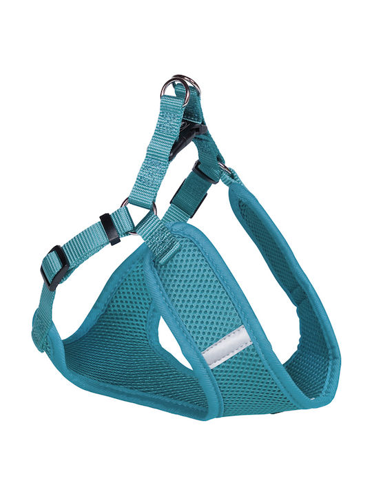 Nobby Dog Harness Vest Mesh Reflect Turquoise Turquoise Small 10mm x 41-46cm 80625-34