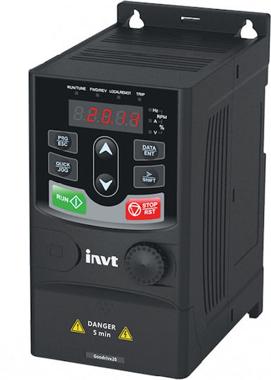 Invt Geschwindigkeitsregler 220V 1Ph 0,75KW 03.048.0198