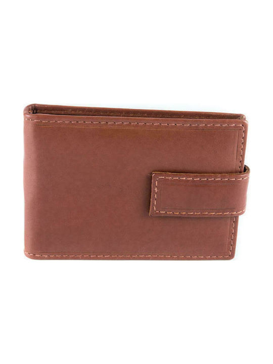 Fetiche Leather Men's Leather Card Wallet Tabac Brown