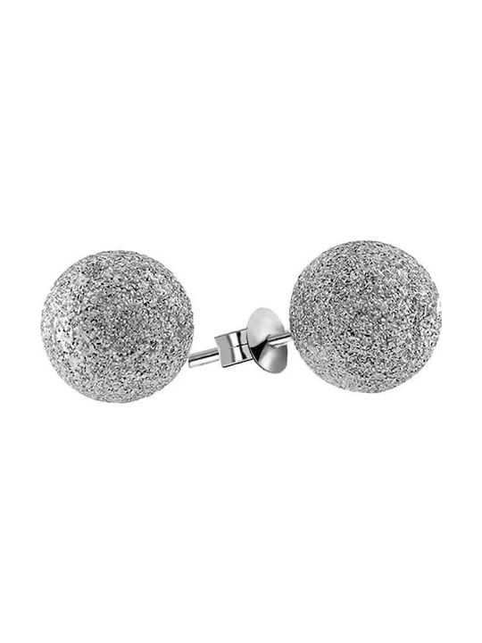 14K Stud earrings in white gold marble SK11200078