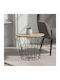 Round Side Table Jacot Wooden Black L38xW38xH30.5cm.