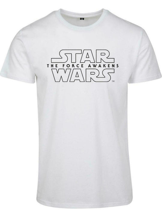 Merchcode "The Force Awakens" T-shirt Krieg der Sterne Weiß Baumwolle MC587-00220