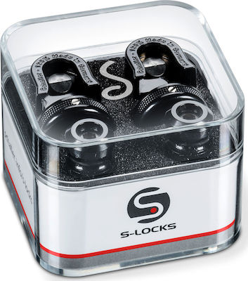 Schaller S-Locks Accesoriu pentru Instrumente cu Coarde în Culoarea Negru Blackchrome