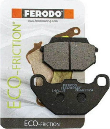 Ferodo Motorcycle Brake Pads Eco Friction Organic Front Brake Pads Kymco  People 125/Agility City 125/Sym Combiz 125 for Kymco Agility People
