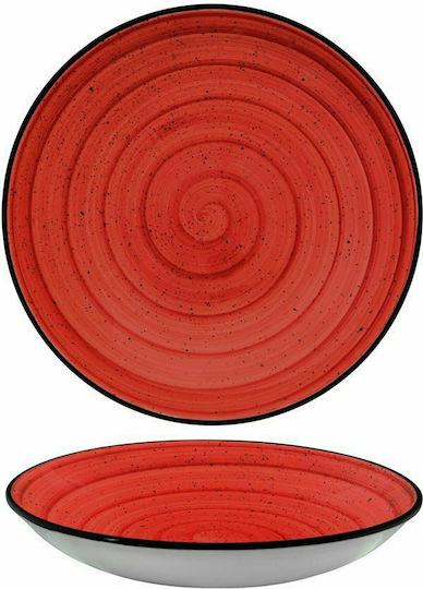 Bonna Passion Porcelain Salad Bowl Red 25x25cm 6pcs