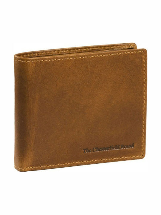 Leather Men's Wallet Classic Tabac Brown