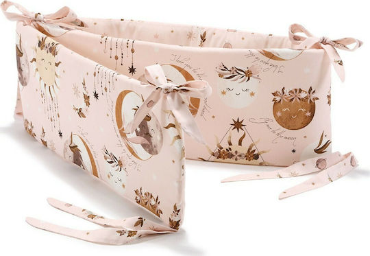 La Millou Fly Me To Moon Crib Bumpers Classic Inside Nude/Pink 25x210cm