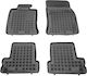 Rezaw Plast Set of Front and Rear Mats 4pcs Tray Type for Mini Cooper 2001-2013 Black