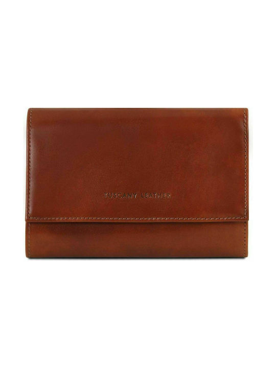 Tuscany Leather Large Leather Women's Wallet Brown