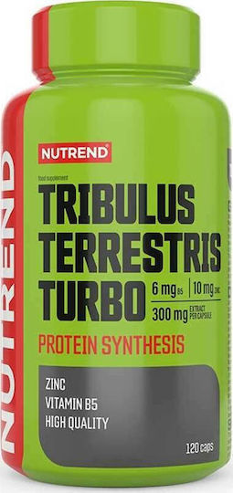 Nutrend Tribulus Terrestris Turbo Protein Synthesis Supliment pentru Libidou și Creșterea Testosteronului 120 Capsule