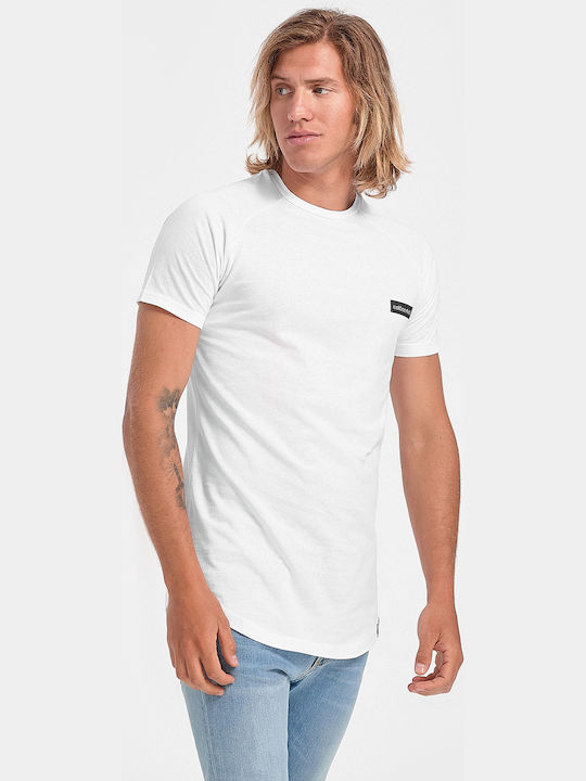 Cotton4all T-shirt Bărbătesc cu Mânecă Scurtă Alb 20-934