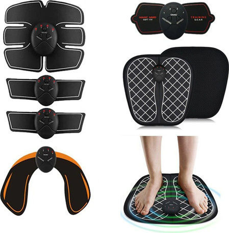 6 σε 1 Smart Fitness Series EMS Φορητή Συσκευή Παθητικής Γυμναστικής Κοιλιακών και Σώματος