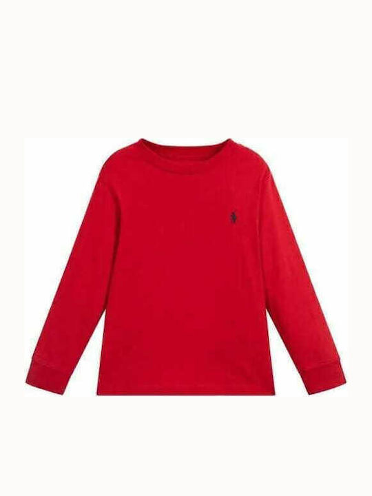 Ralph Lauren Kids Polo Long Sleeve Red