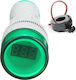 Taifa AD16-22DS Ammeter Electric Panel Single Phase Indication 100A 380V Φ22 IP65 Green 022-611003802