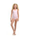 Dansport Kids Dance Bodysuit Pink