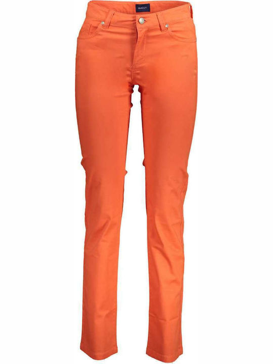 Gant Women's Cotton Trousers Orange