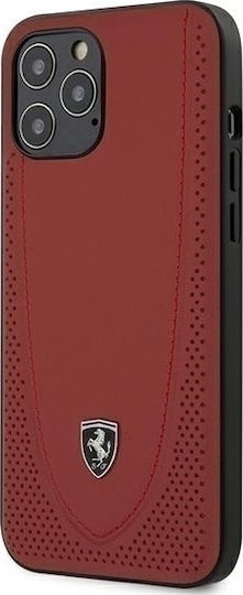 Ferrari Off Track Perforated Back Cover Plastic Roșu (iPhone 12 Pro Max)