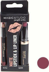 IDC Institute Matte Lipstick & Lipliner Makeup Set for the Lips