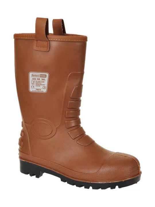 Portwest Portwest Safety Boots Brown S5 with P Certification AN Cold Insulated Sole SRC