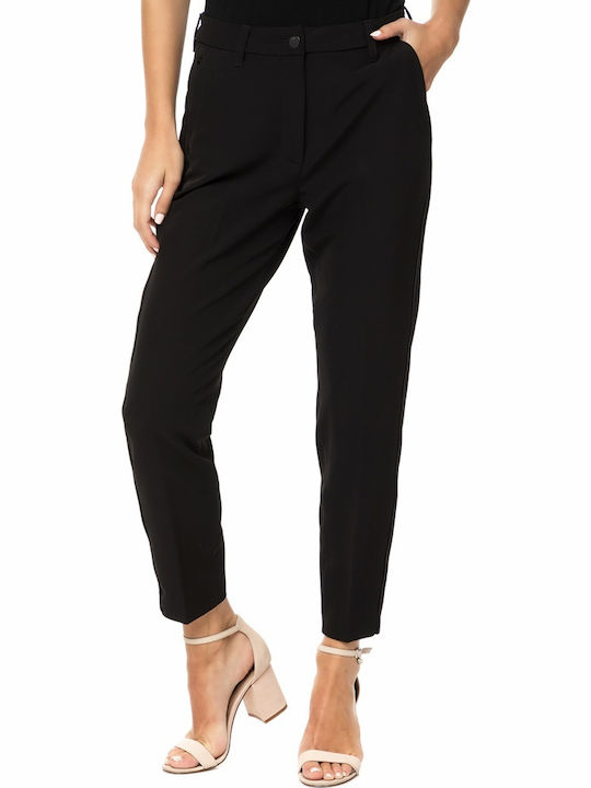 G-Star Raw Women's High-waisted Fabric Trousers in Carrot Fit Black