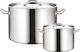 GTSA Stainless Steel Pressure Cooker Capacity 11lt with Diameter 28cm and Height 18cm.