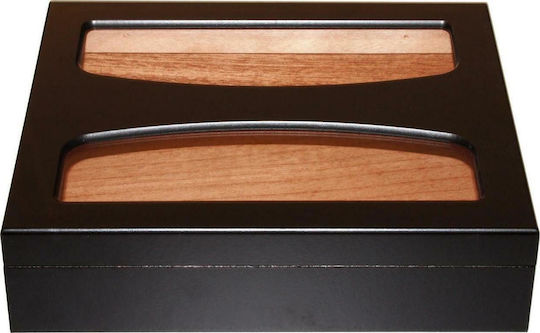Grand Value Cigar Humidifier Wood Showcase for 20 Cigars 26x22x6.5cm