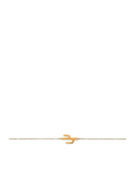 Excite-Fashion Bracelet Chain made of Steel Gold Plated