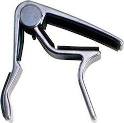 Dunlop Metallic Trigger Capo for Classic Guitar Trigger Capo Acoustic Flat Silver