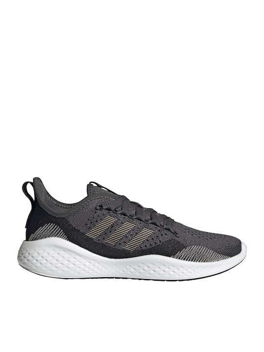 Adidas Fluidflow 2.0 Γυναικεία Αθλητικά Παπούτσια για Προπόνηση & Γυμναστήριο Core Black / Champagne Met. / Grey Six